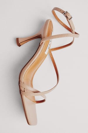 Beige Chaussures à talons sablier