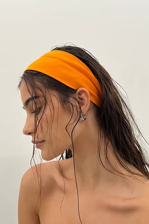 Orange Bandeau en jersey bio