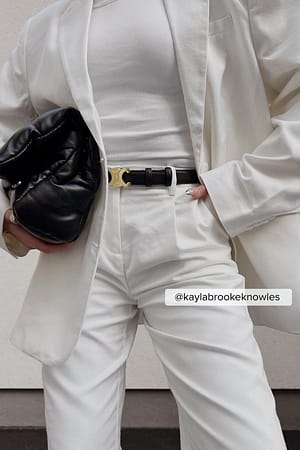Cream Blazer surdimensionné