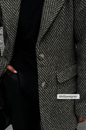 Green Blazer en tweed