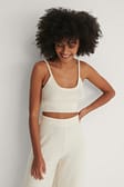 White Haut En Maille