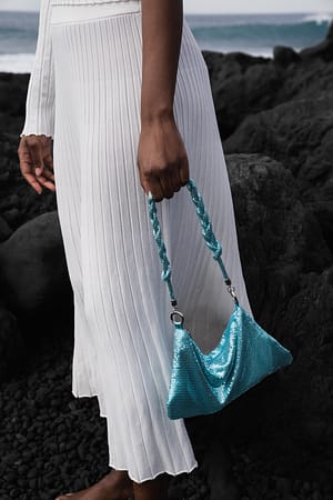 Aqua Blue Sac noué en cotte de mailles