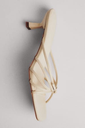 Sand Mules à brides avec nœud sur le dessus