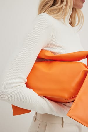Orange Sac souple noué