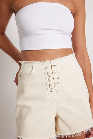Offwhite Short en jean taille haute