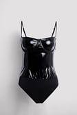Black Body style corset en latex