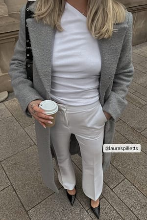 Grey Manteau long
