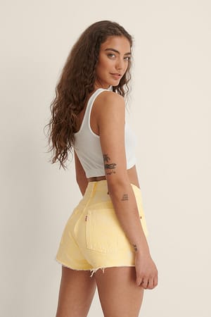 Yellow 501 Orginal Shorts