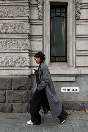 Dark Grey Trench oversize