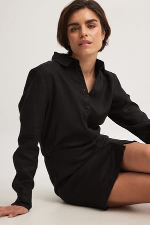 Black Robe chemise en lin