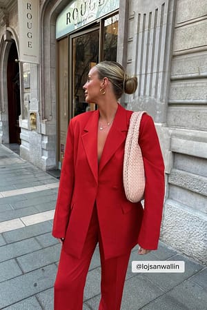 Red Blazer à un bouton