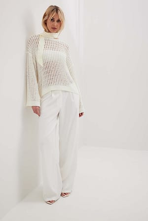 Offwhite Pull en maille ample oversize
