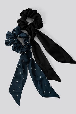 Navy Blue MANGO Lolita Scrunchie