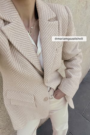 Off White Blazer en tweed