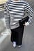 Sweat-shirt oversize à rayures
