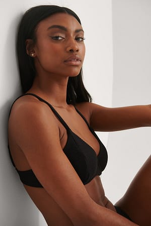 Black Structuré Haut De Bikini