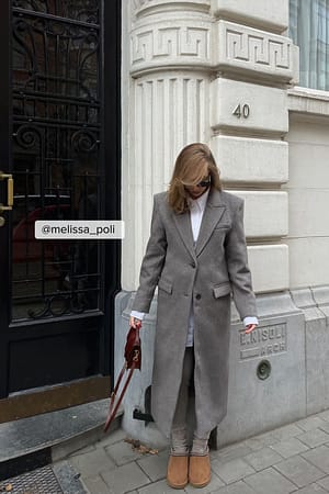 Manteau oversize Gris