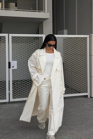 Snow White Jean avec taille mi-haute