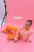 Pantalon large en tricot fin