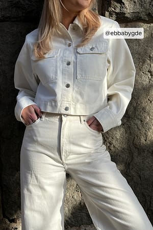 Offwhite Veste en jean avec poche sur le devant