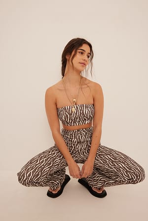 Zebra Brown Jean bootcut