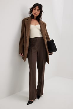 Fine Knitted Heartshape Top Outfit