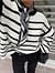 Pull oversize en maille rayée