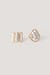 Lot De 2 Bagues Martelées À Perles