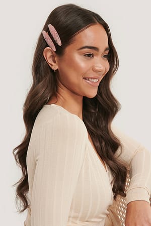 Pink NA-KD Accessories Lot De Pinces À Cheveux Thème Océan