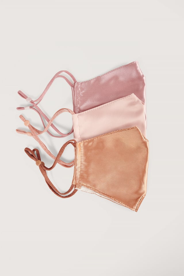 Pink Combo Lot De 3 Masques Faciaux