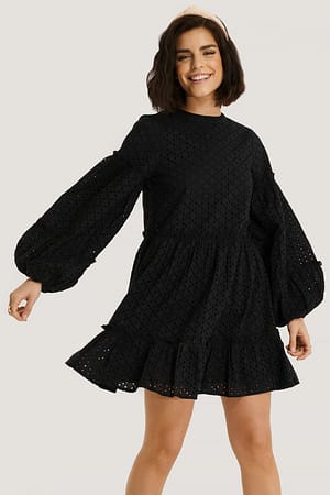 Black NA-KD Boho Robe