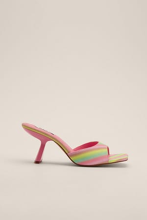 Rainbow Angular Heels