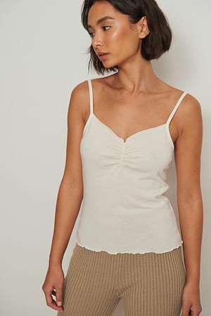 Offwhite Débardeur babylock brossé doux recyclé