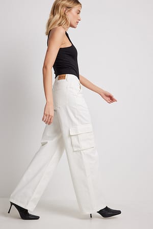 Offwhite Pantalon cargo à jambes ballon