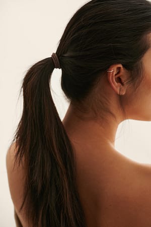 Brown Lot De 10 Liens Pour Cheveux Basiques