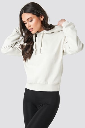 Dusty Light Beige Hoodie Basique