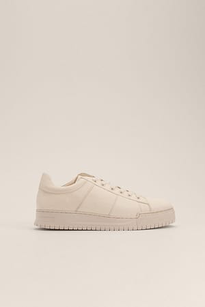 White Baskets de tennis basiques en cuir
