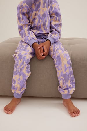 Lilac Print Jogging oversize basique