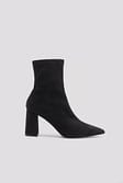 Black Bottines basiques effet daim