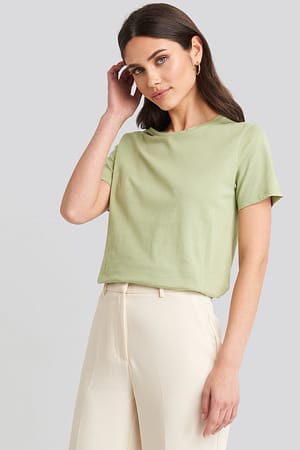 Light Khaki Tee-Shirt Basique