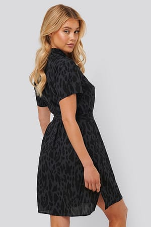 Grey Robe Chemise Ceinturée
