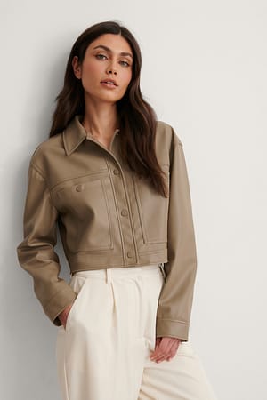 Desert NA-KD Veste Faux Cuir
