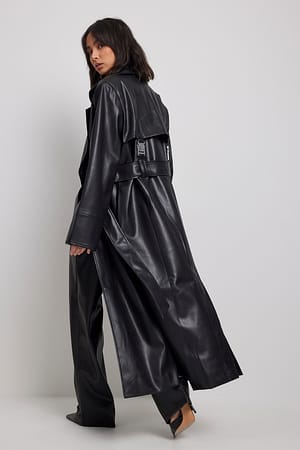 Black Trench à boucle, PU
