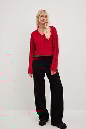Red Pull en maille torsadée
