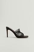 Black Chaussures à talons avec brides