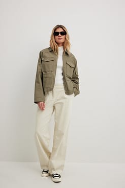 Cargo Belted Jacket Outfit