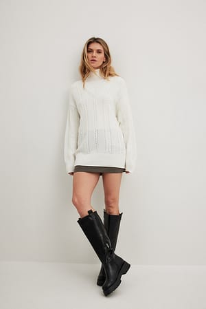 Black Bottes chunky