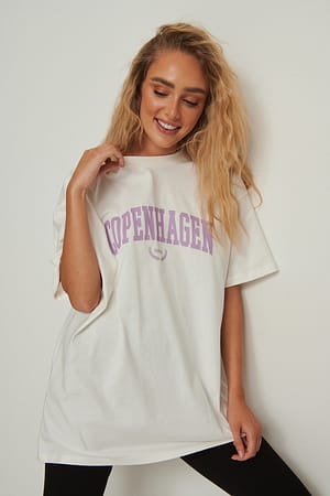 Offwhite Tee-shirt surdimensionné imprimé ville