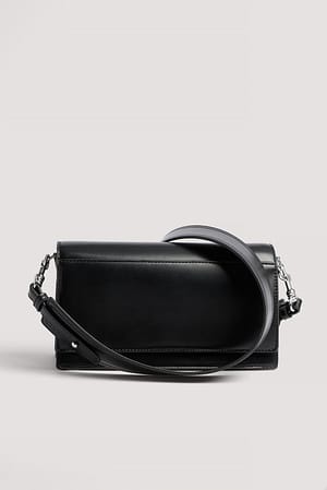 Black Sac bandoulière à compartiments