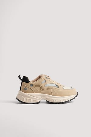 Beige Chunky sneakers